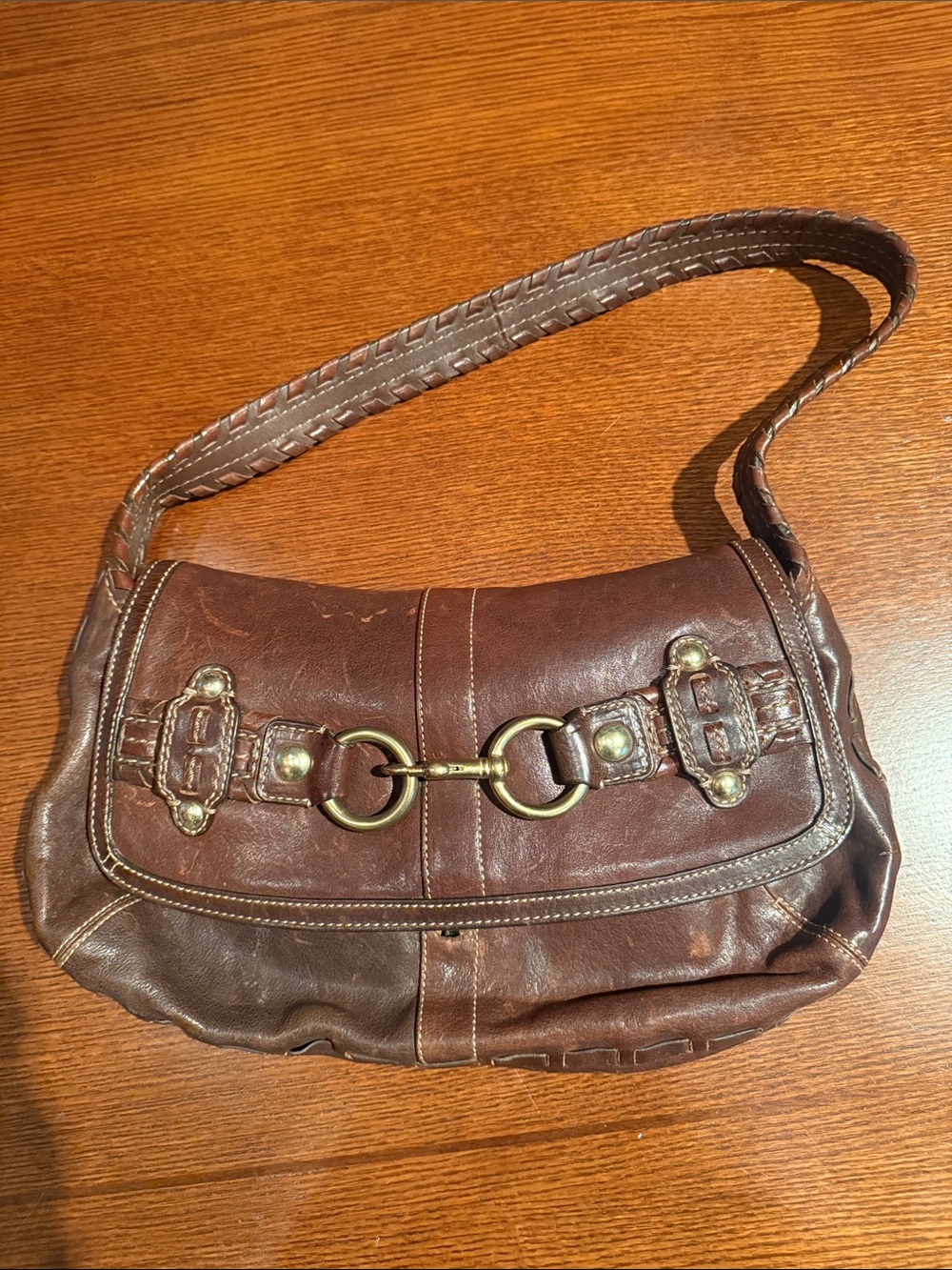 Vintage Coach 11226 Horsebit Ergo Shoulder Bag and Satin Coach Brand Lining - Picture 2 of 8